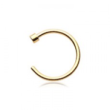 Golden Basic Steel Nose Hook Disk End Hoop Ring