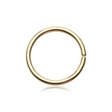 Gold PVD Basic Steel Bendable Nose Hoop