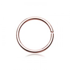 Rose Gold PVD Basic Steel Bendable Nose Hoop
