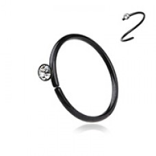 Colorline Gem Top Bendable Steel Nose Hoop