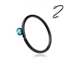 Colorline Opal Sparkle Bendable Steel Nose Hoop