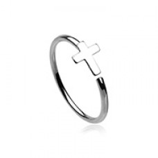 Cross Bendable Nose Hoop