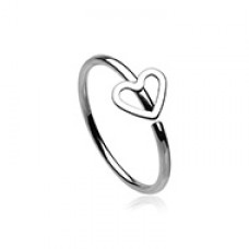 Heart Loop Bendable Nose Hoop