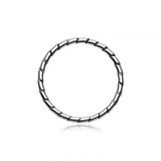 Textured Rope Steel Bendable Nose Hoop