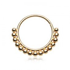 Golden Bali Ball Steel Bendable Nose Hoop