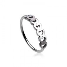 Mutli Heart Outline Bendable Nose Hoop