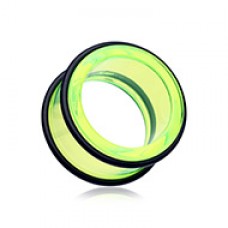 Basic Acrylic No Flare Ear Gauge Tunnel Plug