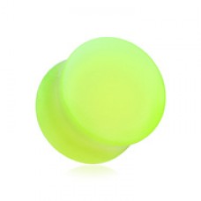 Glow in the Dark Basic Acrylic Double Flared Ear Gauge Plug