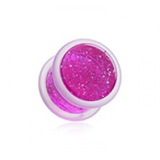 Glitter Shimmer Acrylic Ear Gauge Plug