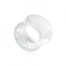 Marble Swirl Acrylic Double Flared Ear Gauge Tunnel Plug
