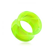 Marble Swirl Acrylic Double Flared Ear Gauge Tunnel Plug