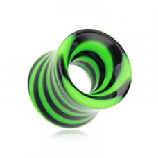 Beetle Maze Swirl Acrylic Ear Gauge Tunnel Plug