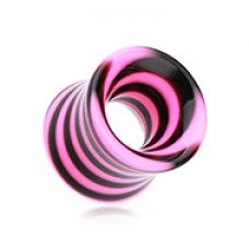 Beetle Maze Swirl Acrylic Ear Gauge Tunnel Plug
