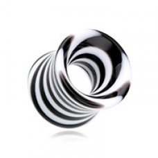 Beetle Maze Swirl Acrylic Ear Gauge Tunnel Plug