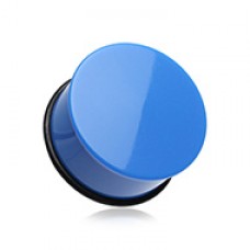 Neon Colored Acrylic Single Flared Ear Gauge Plug