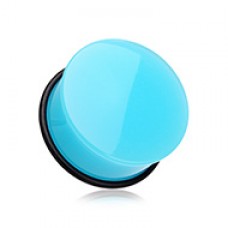 Neon Colored Acrylic Single Flared Ear Gauge Plug