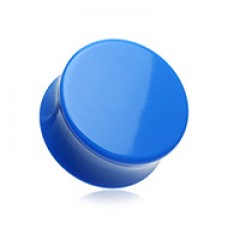 Neon Colored Acrylic Double Flared Ear Gauge Plug