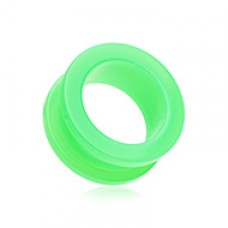 Neon Colored Acrylic Screw-Fit Ear Gauge Tunnel Plug