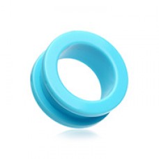 Neon Colored Acrylic Screw-Fit Ear Gauge Tunnel Plug