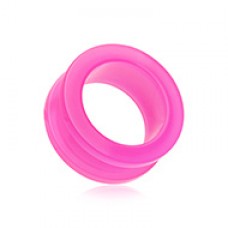 Neon Colored Acrylic Screw-Fit Ear Gauge Tunnel Plug