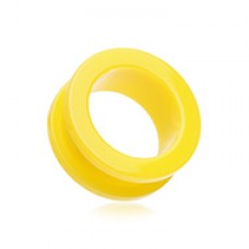 Neon Colored Acrylic Screw-Fit Ear Gauge Tunnel Plug