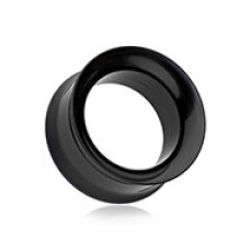 Acrylic Smooth Flared Screw-Fit Ear Gauge Tunnel Plug