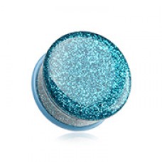 Glitter Shimmer Single Flared Ear Gauge Plug