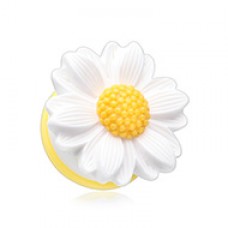 Cutesy Daisy Flower Single Flared Ear Gauge Plug