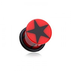 Star Breaker Acrylic Single Flared Ear Gauge Plug
