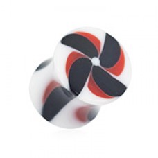 Windmill Acrylic Double Flared Ear Gauge Plug