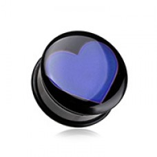 Thermotropic Heart Single Flared Mood Plug