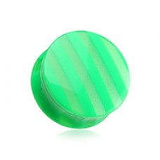 Marble Stripe Double Flared Ear Gauge Plug