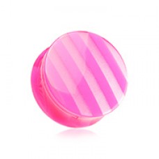 Marble Stripe Double Flared Ear Gauge Plug