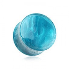 Lava Infused Double Flared Ear Gauge Plug