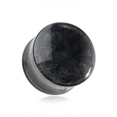 Lava Infused Double Flared Ear Gauge Plug