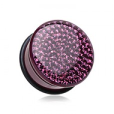 Brilliant Sparkles Color Body Single Flared Ear Gauge Plug