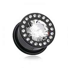 Crown Jewels Acrylic Single Flared Ear Gauge Plug