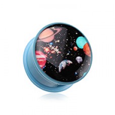 Galaxy Daze Single Flared Ear Gauge Plug