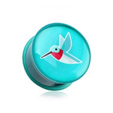 Papier Hummingbird Single Flared Ear Gauge Plug