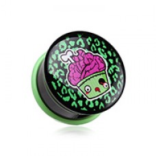 Zombie Cupcake Single Flared Ear Gauge Plug