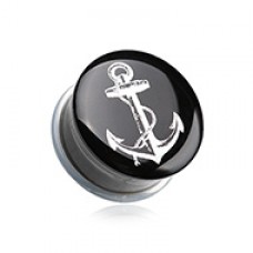 Classic Anchor Dock Single Flared Ear Gauge Plug