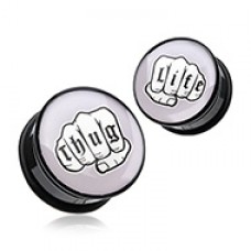 Thug Life Single Flared Ear Gauge Plug