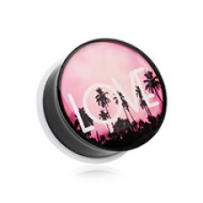 California LOVE Single Flared Ear Gauge Plug