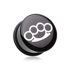 Brassknuckle Single Flared Ear Gauge Plug