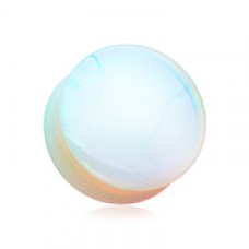 Opalite Stone Double Flared Ear Gauge Plug