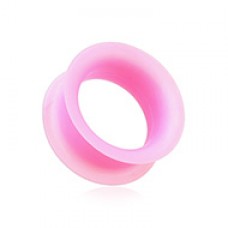 Ultra Thin Flexible Silicone Ear Skin Double Flared Tunnel Plug