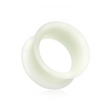 Glow in the Dark Ultra Thin Flexible Silicone Ear Skin Double Flared Tunnel Plug