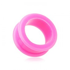 Flexible Silicone Double Flared Ear Gauge Tunnel Plug