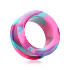 Cosmic Flexible Silicone Double Flared Ear Gauge Tunnel Plug