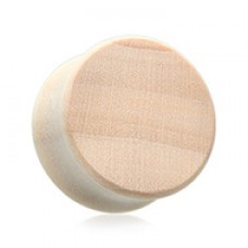 Crocodile Wood Double Flared Ear Gauge Plug